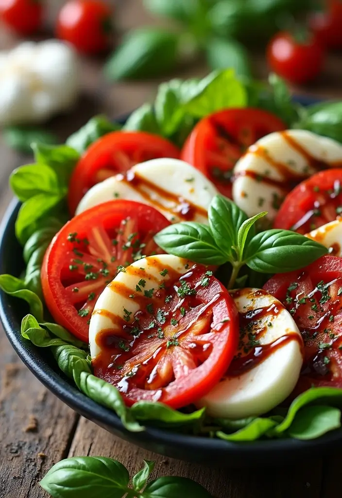 30 One-Pan Mediterranean Recipes for Quick and Easy Meals - 21. Mediterranean Caprese Salad