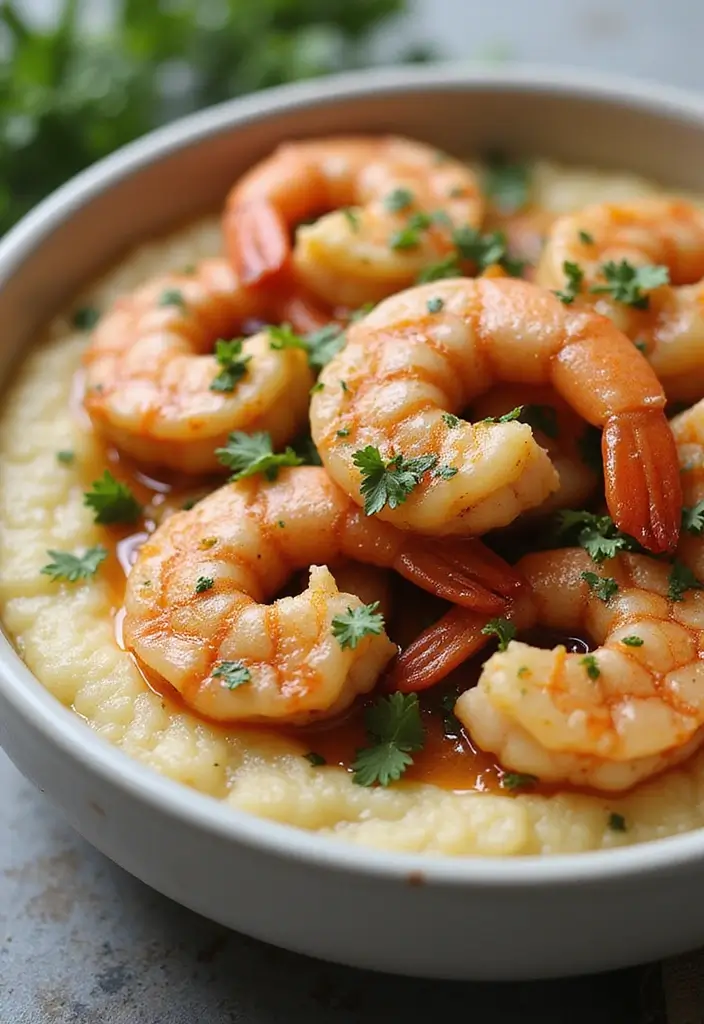 30 One-Pan Mediterranean Recipes for Quick and Easy Meals - 25. One-Pan Mediterranean Shrimp and Grits