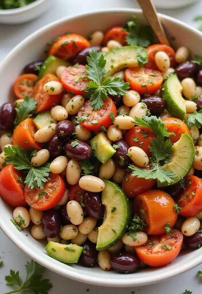 30 One-Pan Mediterranean Recipes for Quick and Easy Meals - 27. Mediterranean Bean Salad