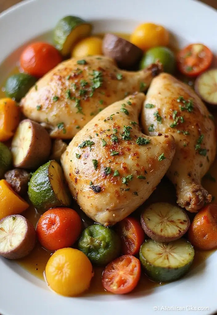 30 One-Pan Mediterranean Recipes for Quick and Easy Meals - 30. One-Pan Mediterranean Herb Chicken