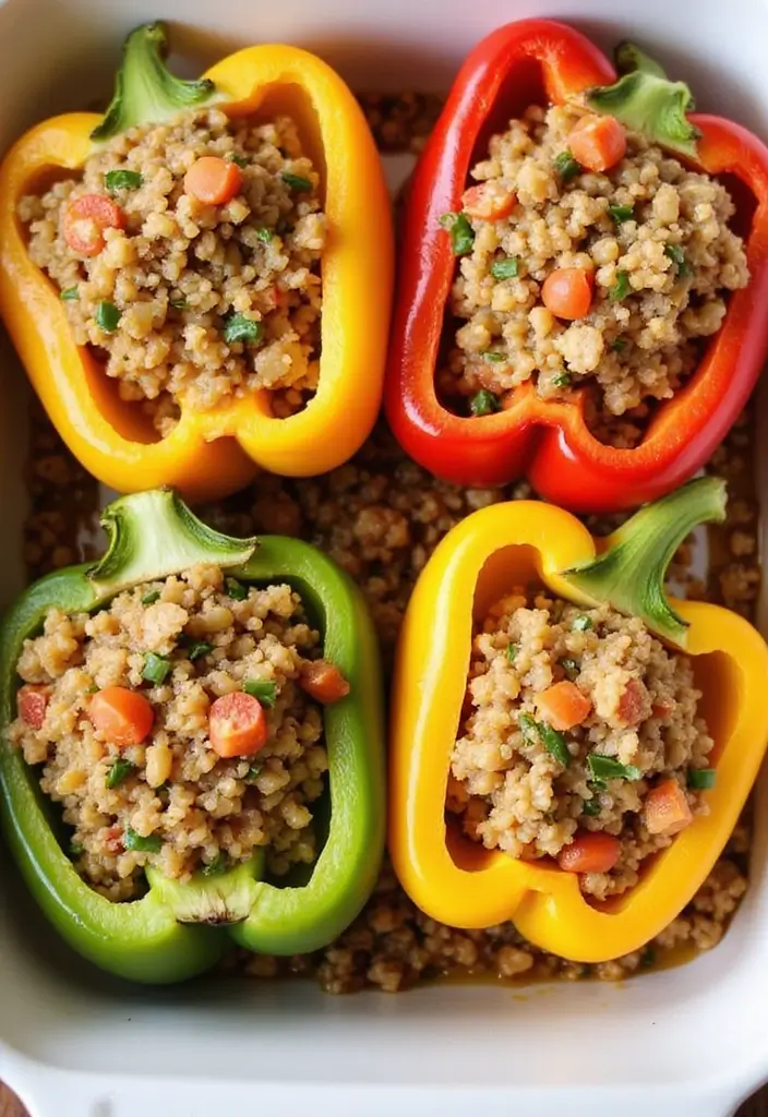 30 One-Pan Mediterranean Recipes for Quick and Easy Meals - 5. Mediterranean Stuffed Peppers