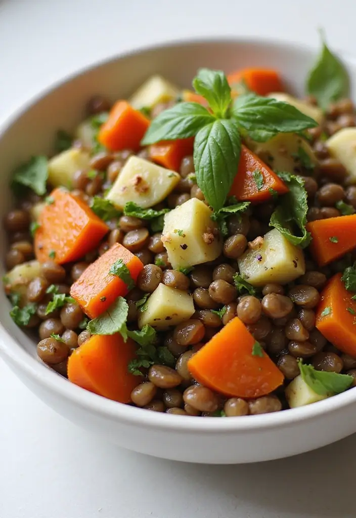 30 One-Pan Mediterranean Recipes for Quick and Easy Meals - 9. Mediterranean Lentil Salad
